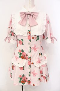 Ank Rouge / ストロベリーローズプリントセットアップ  ピンク O-25-07-24-001-CA-OP-IG-OS