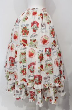 画像3: Emily Temple cute / Vintage Strawberryロングスカート  オフ O-25-07-24-027-ET-SK-IG-OS