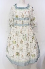 画像1: Jane Marple / Le petit chaperon rouge smock dress M オフ O-25-07-24-028-JM-OP-IG-ZT086 (1)