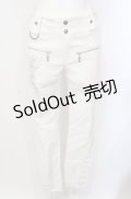 Ozz Croce / エンブロイダリーストレッチデニムパンツ  ホワイト O-25-07-24-004-OO-PA-IG-OS