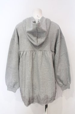 画像2: axes femme / レースアップパーカープルオーバー F グレー O-25-07-24-032-AX-TO-OW-OS
