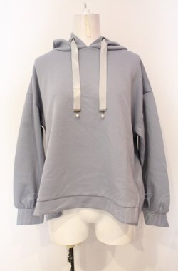 画像1: axes femme / ダンボールニットパーカーPO F ブルーグレー O-25-07-24-033-AX-TO-OW-OS