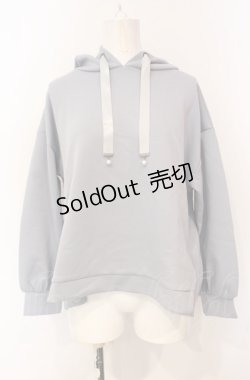 画像1: axes femme / ダンボールニットパーカーPO F ブルーグレー O-25-07-24-033-AX-TO-OW-OS