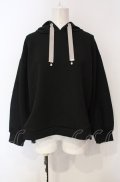 axes femme / バックフリルパーカープルオーバー F クロ O-25-07-24-035-AX-TO-OW-OS