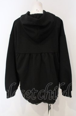 画像2: axes femme / バックフリルパーカープルオーバー F クロ O-25-07-24-035-AX-TO-OW-OS