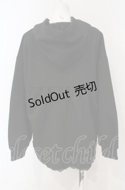 画像2: axes femme / バックフリルパーカープルオーバー F クロ O-25-07-24-035-AX-TO-OW-OS