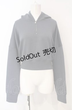 画像1: axes femme / 後編上ショートパーカー F チャコール O-25-07-24-036-AX-TO-OW-OS