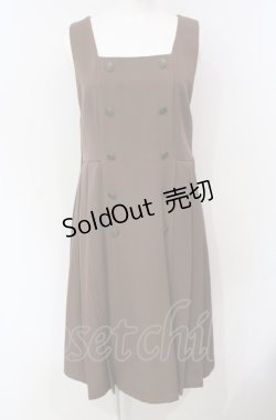 画像1: Fi.n.t / エンブレム釦プリーツジャンパースカート F ブラウン O-25-07-24-038-CA-OP-OW-ZT144