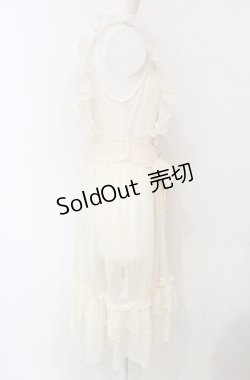 画像3: Chalmiere / ドットチュールエプロン  生成り O-25-07-24-042-LO-OP-IG-OS