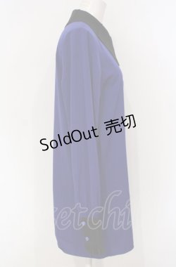 画像2: Moi-meme-Moitie / 蝙蝠カラーブラウス(Men)  ブルー O-25-07-24-043-MO-BL-IG-OS