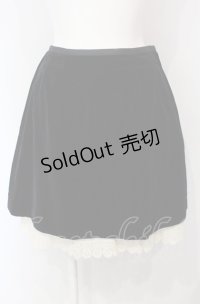 Jane Marple / インナーペチ付き別珍スカート M ブラック×オフ O-25-07-24-046-JM-SK-IG-OS
