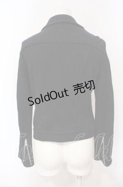 画像3: Jane Marple Dans Le Salon / コットンライダースジャケット M クロ O-25-07-24-048-JM-JA-IG-ZT468