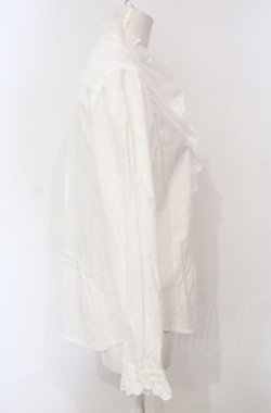 画像3: Jane Marple / コットンレーススタンドネックブラウス m シロ O-25-07-24-049-JM-BL-IG-OS