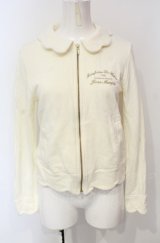 Jane Marple / スカラップトリミングのジップアップ M オフ O-25-07-24-050-JM-TO-IG-OS