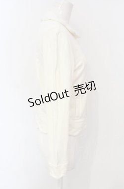 画像3: Jane Marple / スカラップトリミングのジップアップ M オフ O-25-07-24-050-JM-TO-IG-ZT464