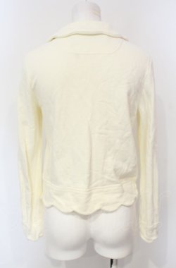 画像4: Jane Marple / スカラップトリミングのジップアップ M オフ O-25-07-24-050-JM-TO-IG-OS