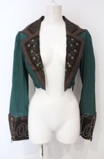 画像1: Ozz oneste / サーカスローズ燕尾ジャケット  グリーン O-25-07-24-051-OO-JA-IG-ZI (1)