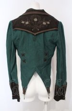 画像4: Ozz oneste / サーカスローズ燕尾ジャケット  グリーン O-25-07-24-051-OO-JA-IG-ZI (4)