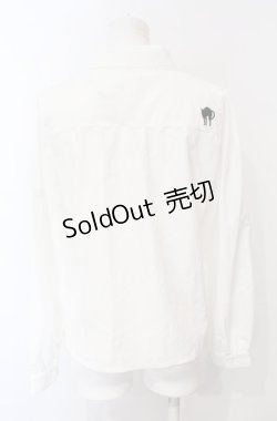 画像4: axes femme POETIQUE / キャットブローチ付ブラウス  シロ O-25-07-24-052-AX-BL-IG-OS