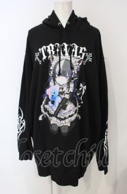 画像1: TRAVAS TOKYO / 適当緑コラボパーカー  ブラック O-25-07-24-054-PU-TO-IG-OS
