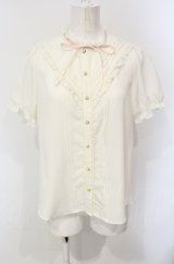 Amavel / 三角タックブラウス  オフ×ピンク O-25-07-24-060-CA-BL-IG-OS