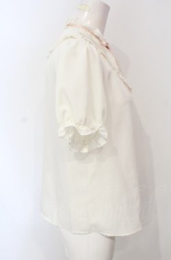 画像3: Amavel / 三角タックブラウス  オフ×ピンク O-25-07-24-060-CA-BL-IG-OS