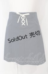 Fi.n.t / フロントレースアップタイトスカート  ネイビー O-25-07-24-063-CA-SK-IG-ZT0731D