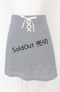 Fi.n.t / フロントレースアップタイトスカート  ネイビー O-25-07-24-063-CA-SK-IG-ZT0731D