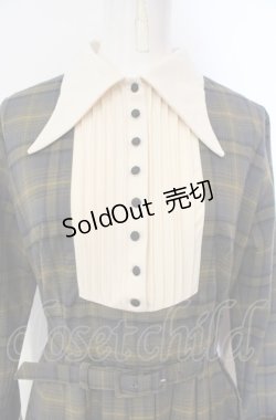 画像2: an another angelus / クレリックヨーク切替チェックワンピース  グレー×イエロー O-25-07-24-064-CA-OP-IG-OS