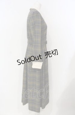 画像3: an another angelus / クレリックヨーク切替チェックワンピース  グレー×イエロー O-25-07-24-064-CA-OP-IG-OS