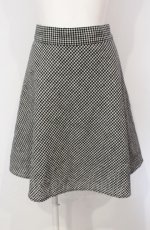 画像1: Fi.n.t / 千鳥格子フレアスカート  クロ×シロ O-25-07-24-065-CA-SK-IG-ZT104 (1)