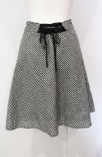 画像2: Fi.n.t / 千鳥格子フレアスカート  クロ×シロ O-25-07-24-065-CA-SK-IG-ZT104 (2)