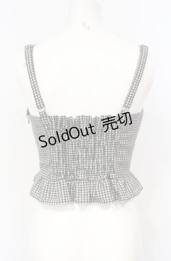 画像2: F i.n.t / チェックビスチェ  クロ×シロ O-25-07-24-066-CA-TO-IG-ZT104