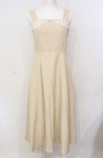 画像1: an another angelus / レース襟ジャンパースカート  アイボリー O-25-07-24-069-CA-OP-IG-ZT431 (1)