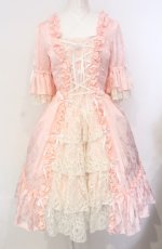 画像1: ATELIER PIERROT / マリーベルドレス  ピンク O-25-07-24-013-EL-OP-IG-OS (1)