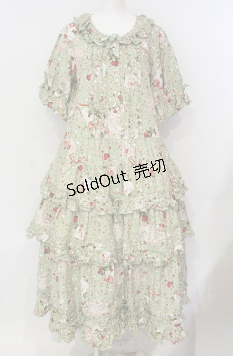 画像1: PINK HOUSE / オーナメントローズプリントワンピース  ピンク O-25-07-24-014-LO-OP-IG-OS (1)