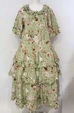 画像1: PINK HOUSE / オーナメントローズプリントワンピース  ピンク O-25-07-24-014-LO-OP-IG-OS (1)