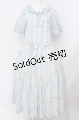 PINK HOUSE / スマイリーマーガレットプリントワンピース  アイスブルー O-25-07-24-016-LO-OP-IG-OS