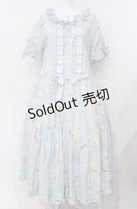 PINK HOUSE / スマイリーマーガレットプリントワンピース  アイスブルー O-25-07-24-016-LO-OP-IG-OS
