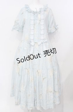 画像1: PINK HOUSE / スマイリーマーガレットプリントワンピース  アイスブルー O-25-07-24-016-LO-OP-IG-OS