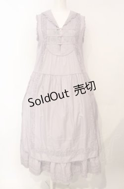 画像1: PINK HOUSE / セーラー襟ノースリーブワンピース  ラベンダー O-25-07-24-020-LO-OP-IG-OS