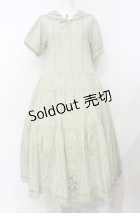 PINK HOUSE / ドットセーラーワンピース  ミント O-25-07-24-021-LO-OP-IG-OS