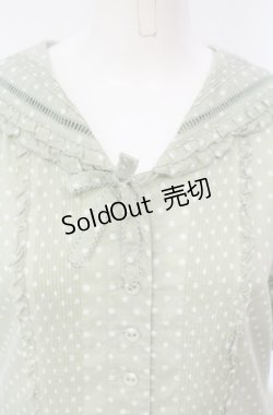 画像2: PINK HOUSE / ドットセーラーワンピース  ミント O-25-07-24-021-LO-OP-IG-OS