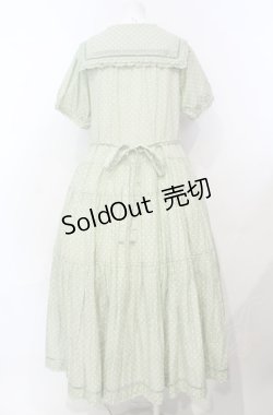 画像4: PINK HOUSE / ドットセーラーワンピース  ミント O-25-07-24-021-LO-OP-IG-OS