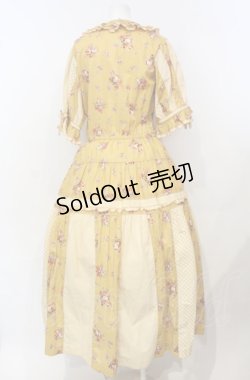 画像4: PINK HOUSE / ドロシーブーケプリントワンピース  イエロー O-25-07-24-022-LO-OP-IG-OS