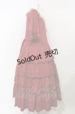画像3: PINK HOUSE / 襟付き水玉プリントワンピース  アカ O-25-07-24-023-LO-OP-IG-OS