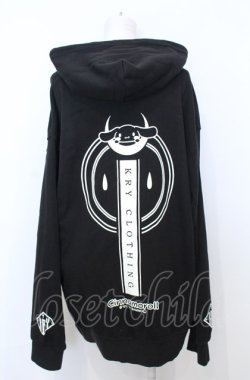画像4: KRY CLOTHING / ｘサンリオキャラクターズパーカーCinnamoroll  ブラック O-25-07-25-003-EL-TO-YM-OS