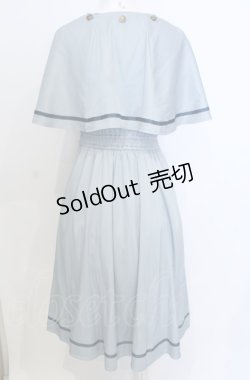 画像3: axes femme POETIQUE / ケープデザインワンピース M ブルーグリーン O-25-07-25-030-AX-OP-OW-OS