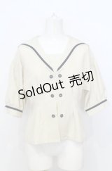an another angelus / ダブル釦セーラージャケット  生成り O-25-07-25-032-CA-BL-IG-OS