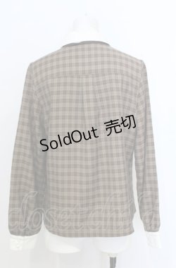 画像3: Fi.n.t / プチネクタイ付きチェックシャツ  ブラウン O-25-07-25-034-CA-BL-IG-ZT133